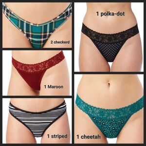 6-Pk Patterned Underwear Set - Multicolor